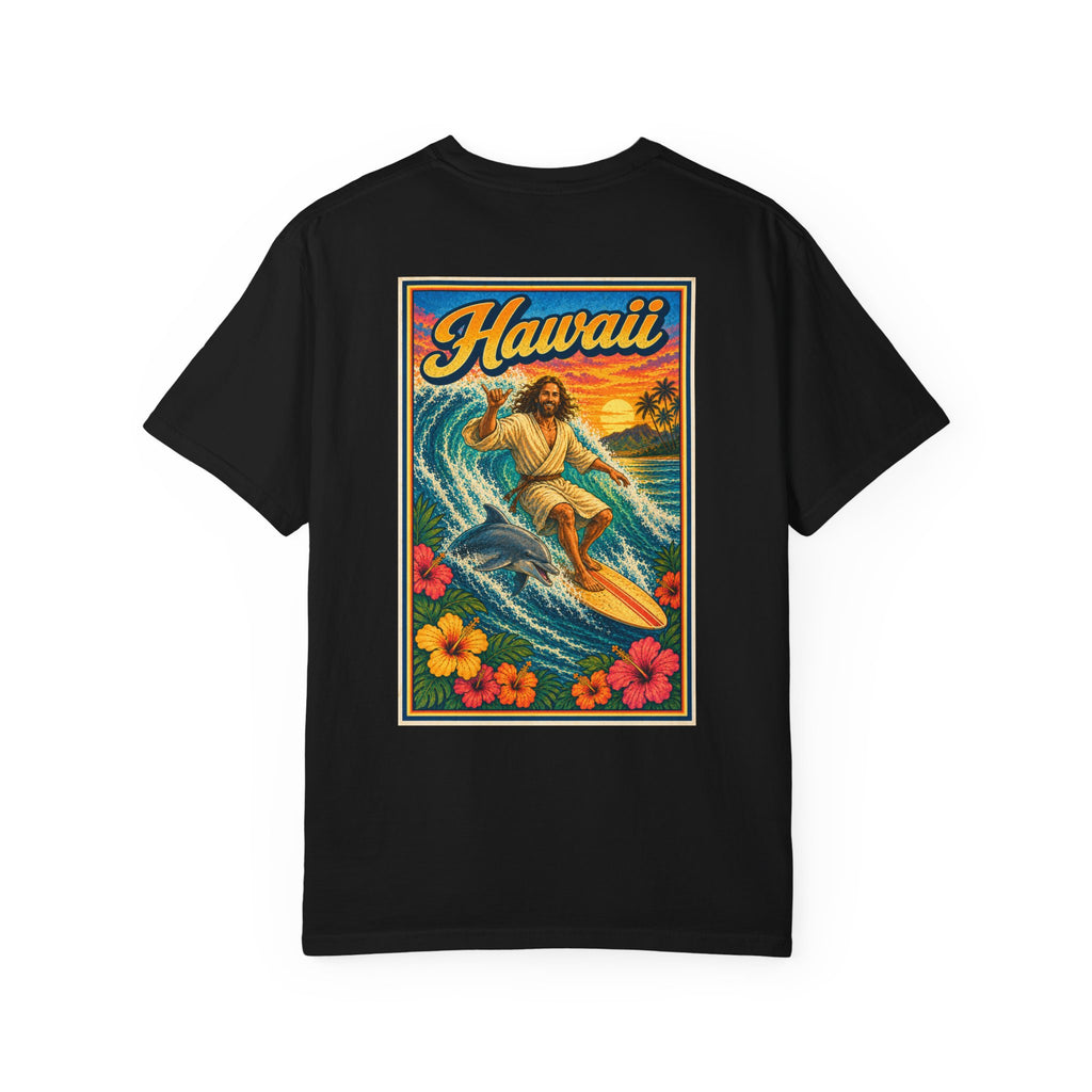 Hawaii T-shirt - "He Walks on Waves" - Jesus Graphic Tee