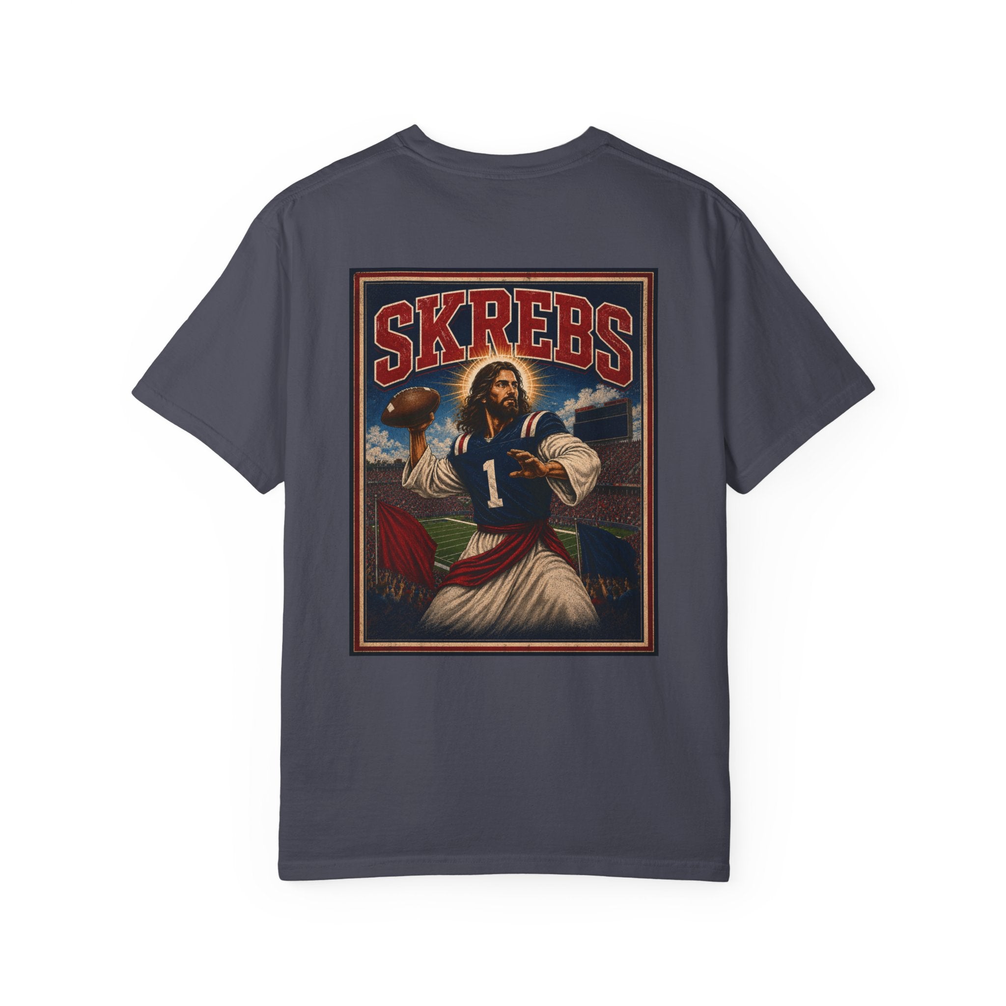 Skrebs Vintage Football Graphic T-Shirt