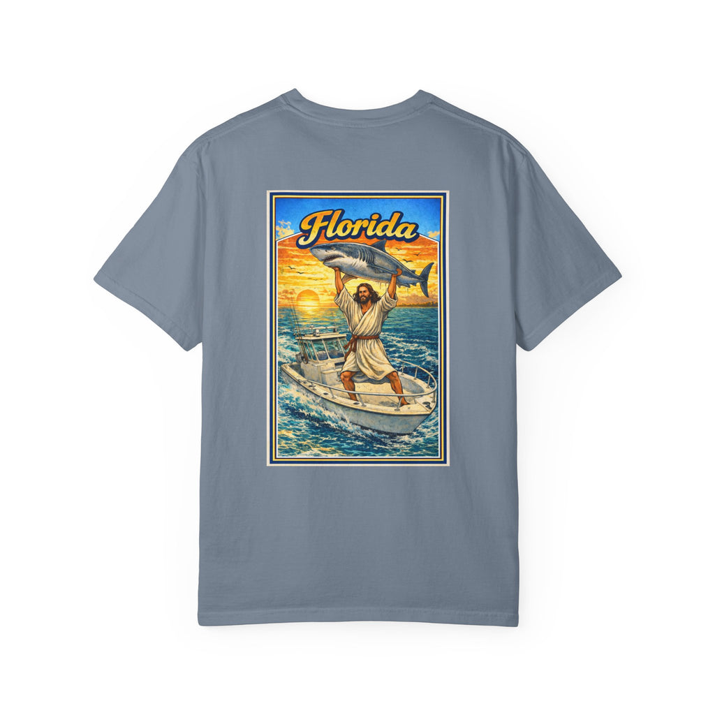 Florida T-Shirt — “Saltwater & Salvation” Jesus Graphic Tee