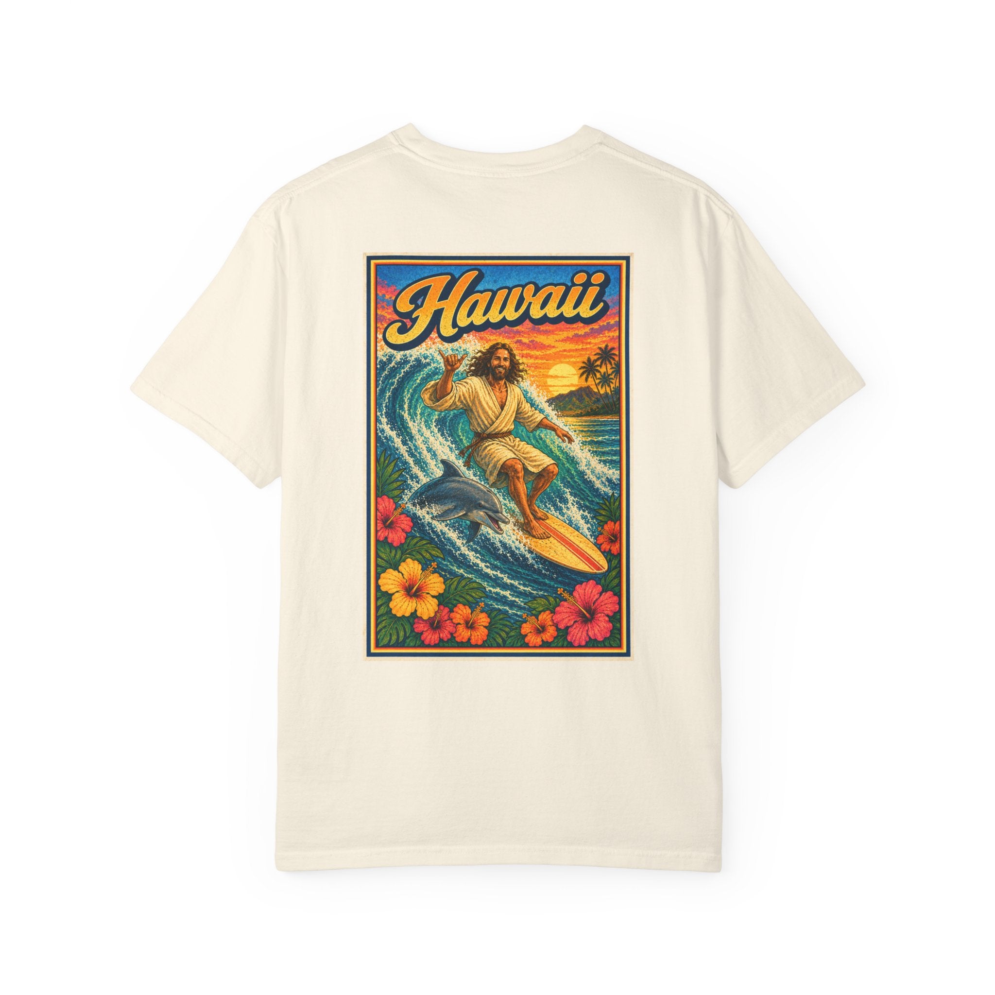 Hawaii T-shirt - "He Walks on Waves" - Jesus Graphic Tee