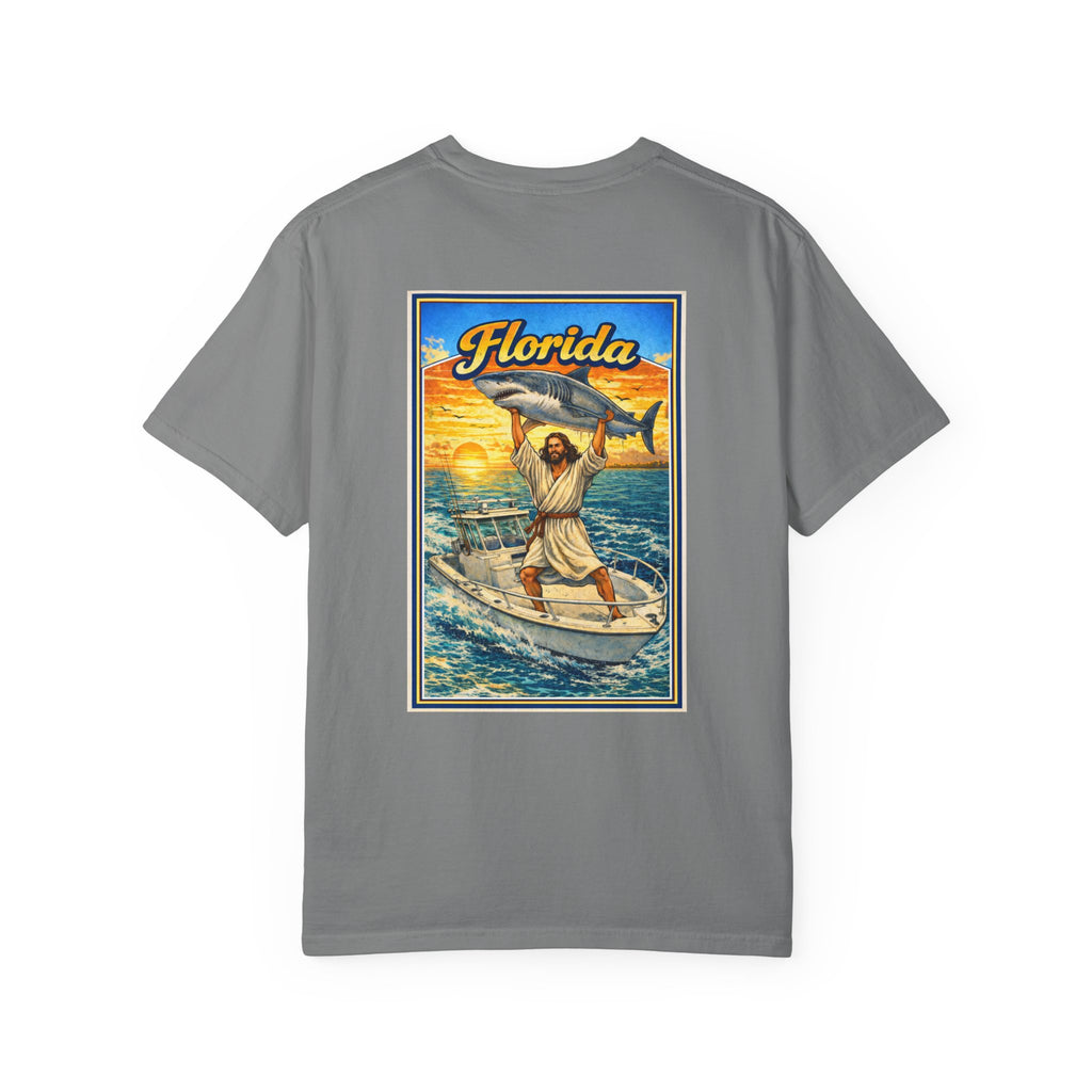 Florida T-Shirt — “Saltwater & Salvation” Jesus Graphic Tee