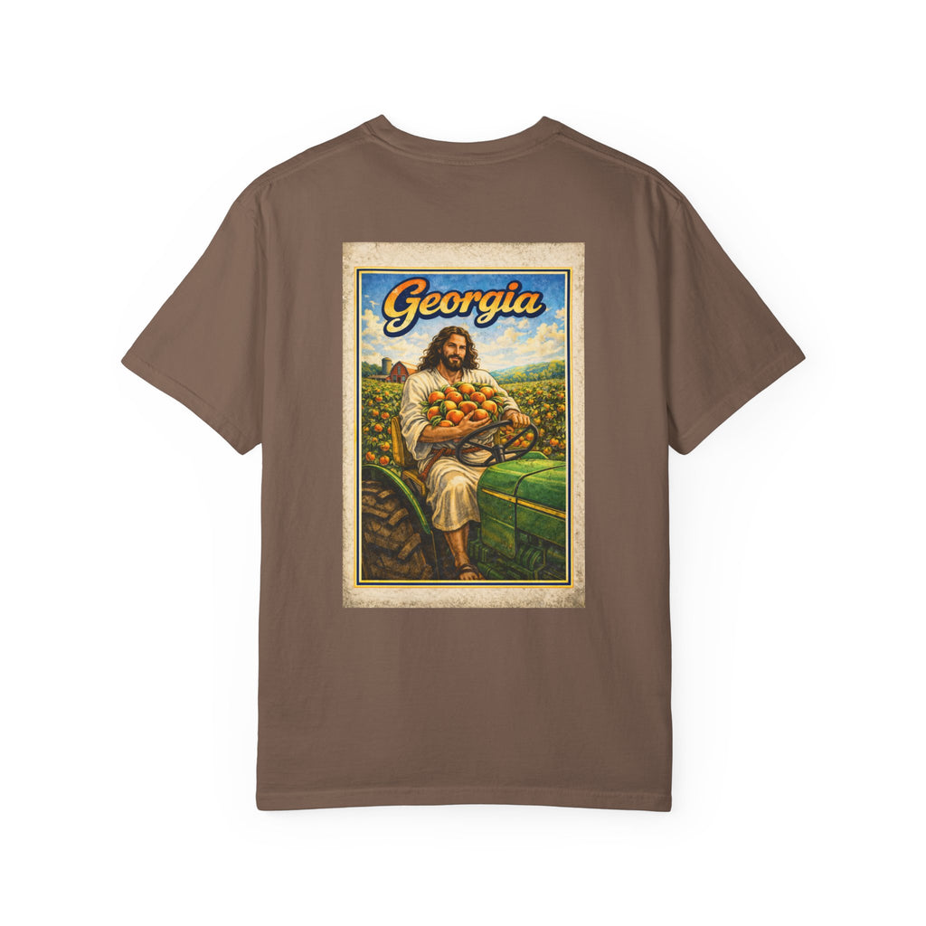 Georgia T-Shirt — “Peach State Praise” Jesus Graphic Tee