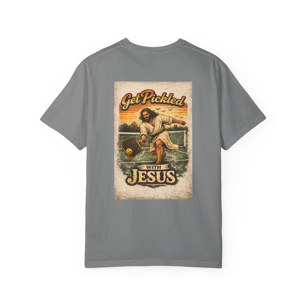 Pickleball T-Shirt — "Get Pickled with Jesus" Graphic Tee