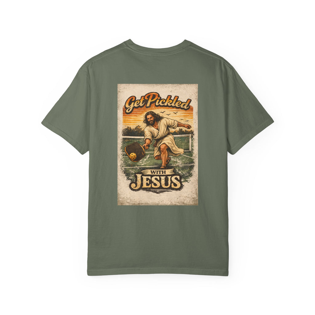 Pickleball T-Shirt — "Get Pickled with Jesus" Graphic Tee