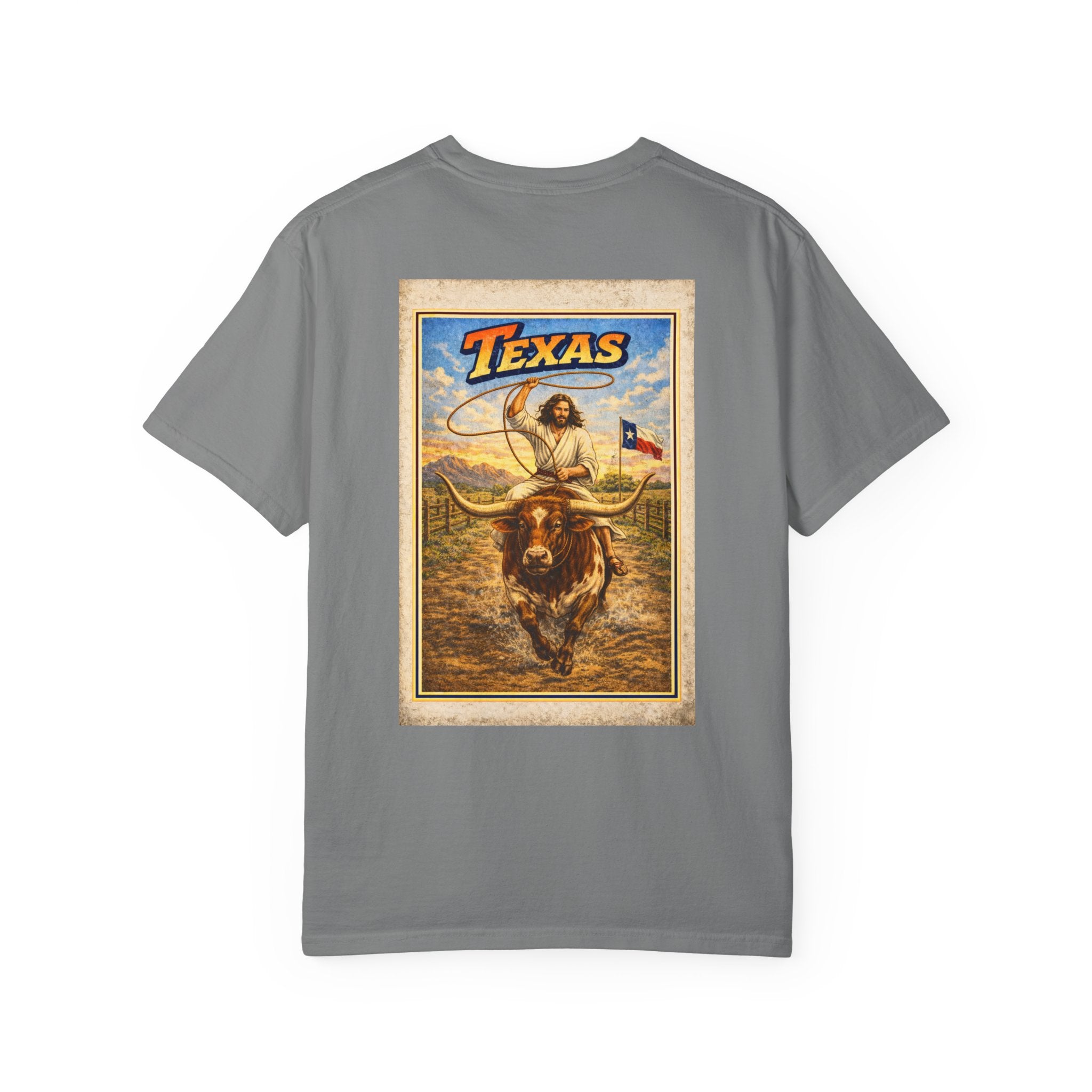 Texas T-Shirt — “Faith Bigger Than Texas” Jesus Graphic Tee