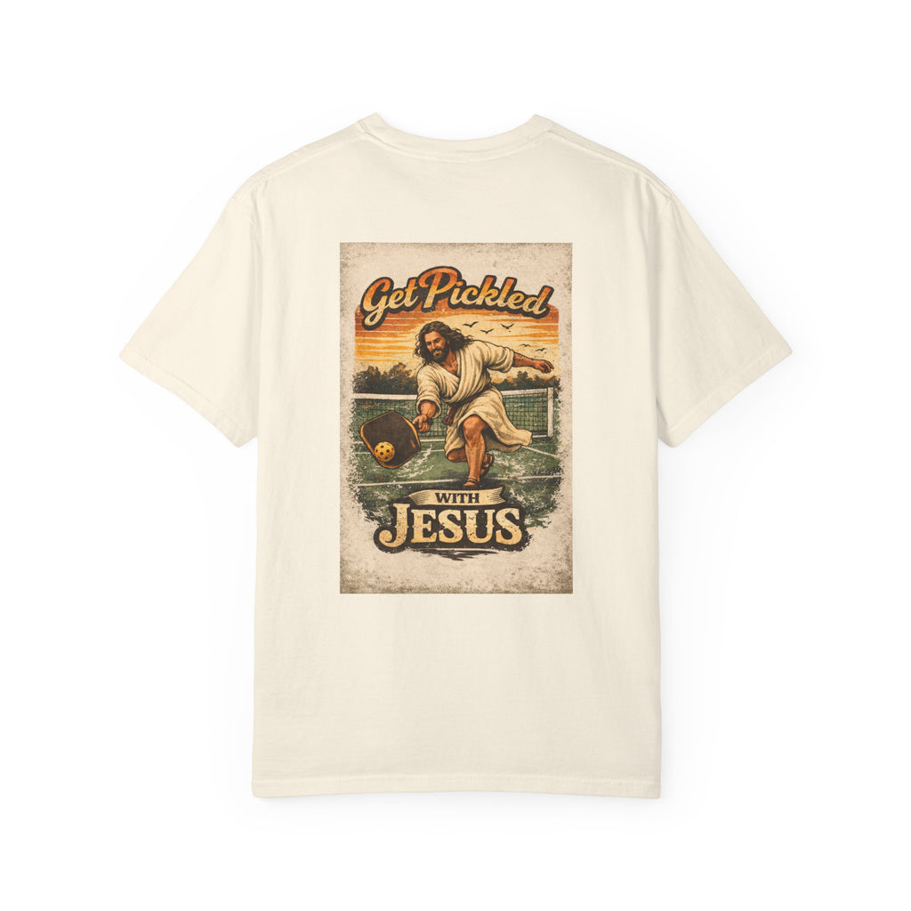 Pickleball T-Shirt — "Get Pickled with Jesus" Graphic Tee