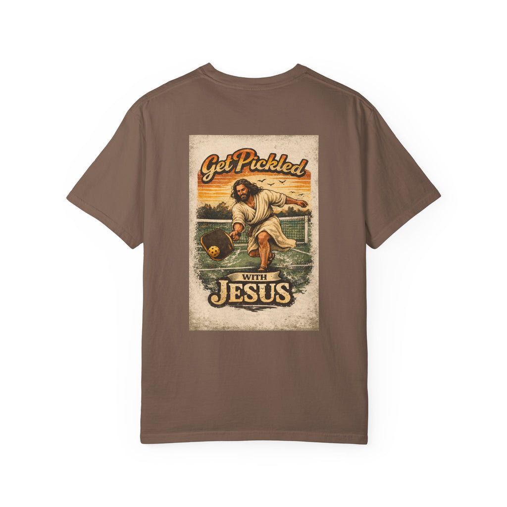 Pickleball T-Shirt — "Get Pickled with Jesus" Graphic Tee