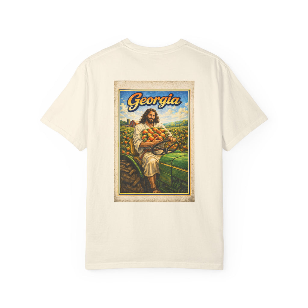 Georgia T-Shirt — “Peach State Praise” Jesus Graphic Tee