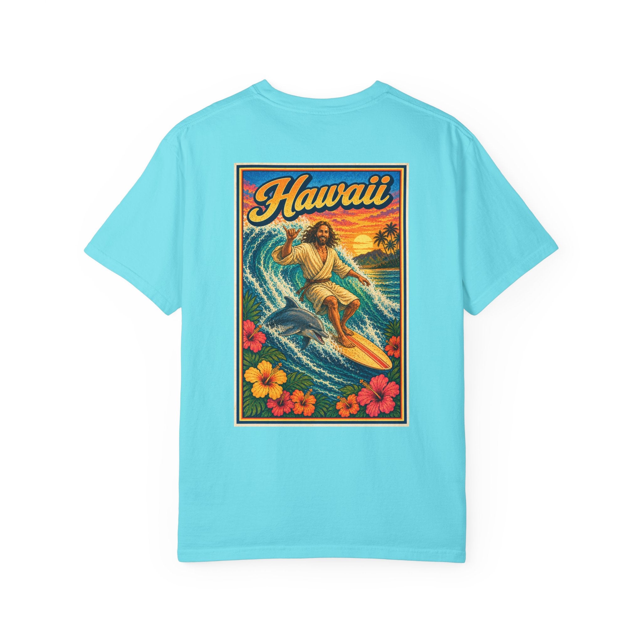 Hawaii T-shirt - "He Walks on Waves" - Jesus Graphic Tee