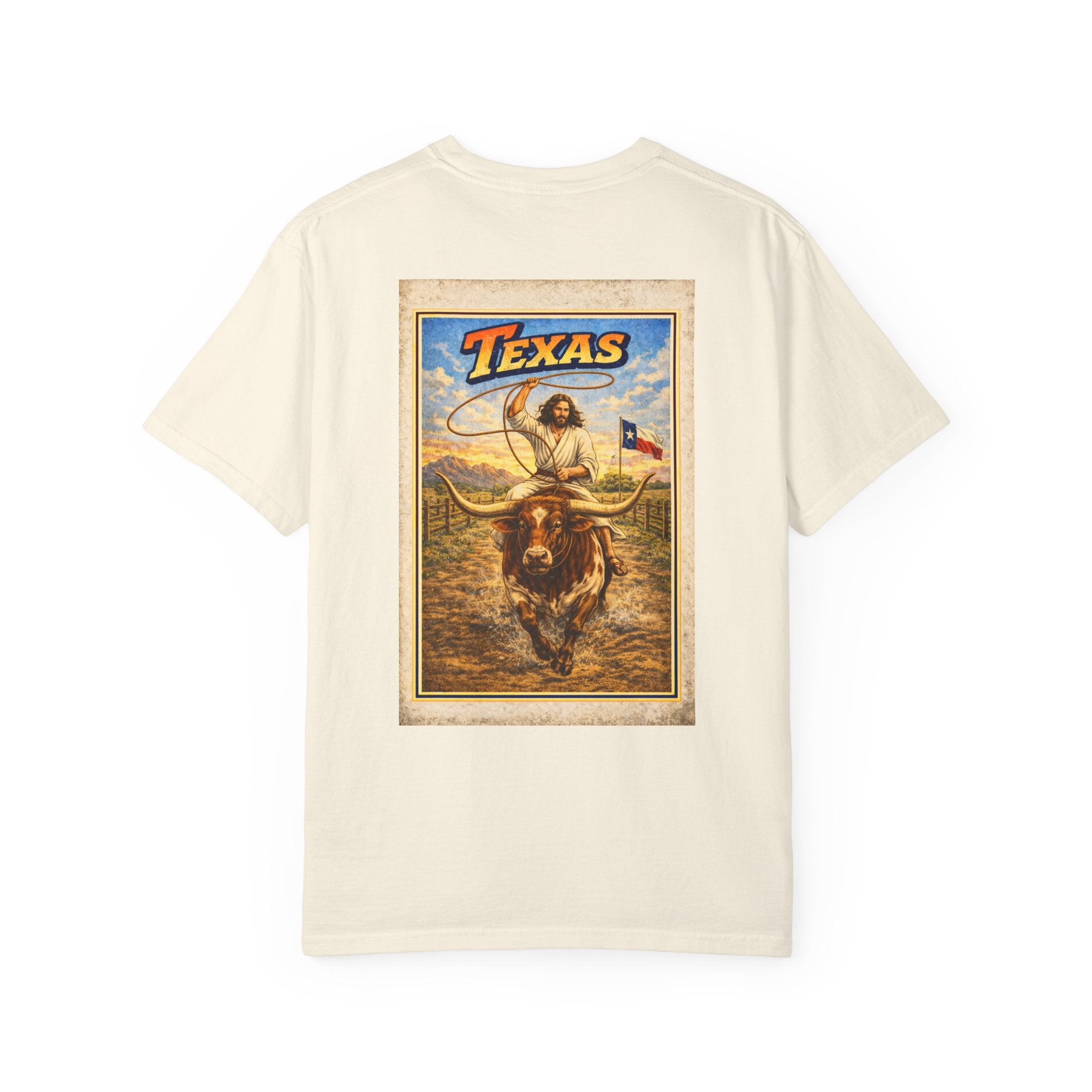 Texas T-Shirt — “Faith Bigger Than Texas” Jesus Graphic Tee
