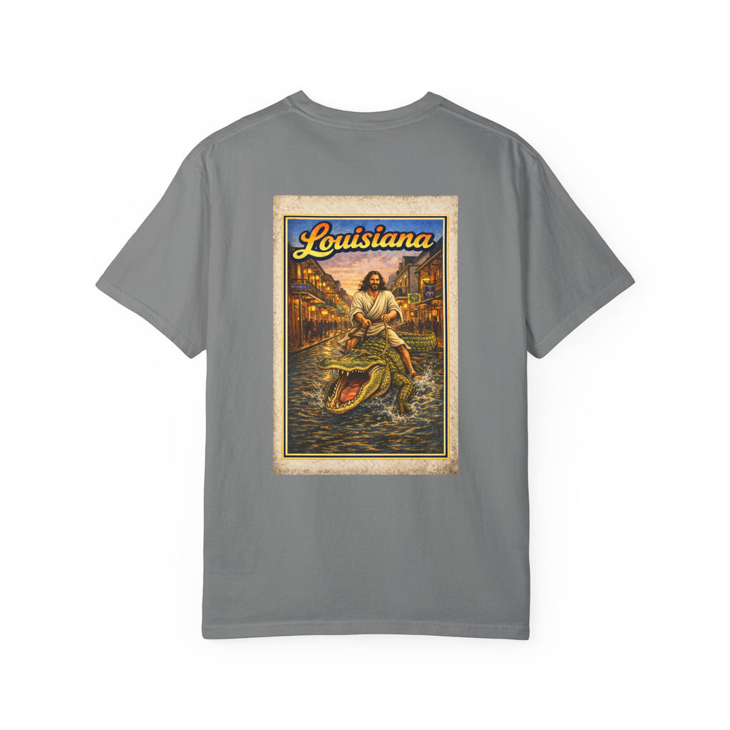 Louisiana T-Shirt — “Grace in the Bayou” Jesus Graphic Tee