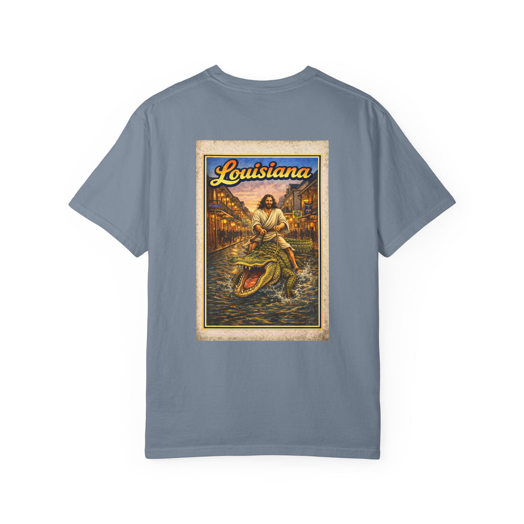 Louisiana T-Shirt — “Grace in the Bayou” Jesus Graphic Tee