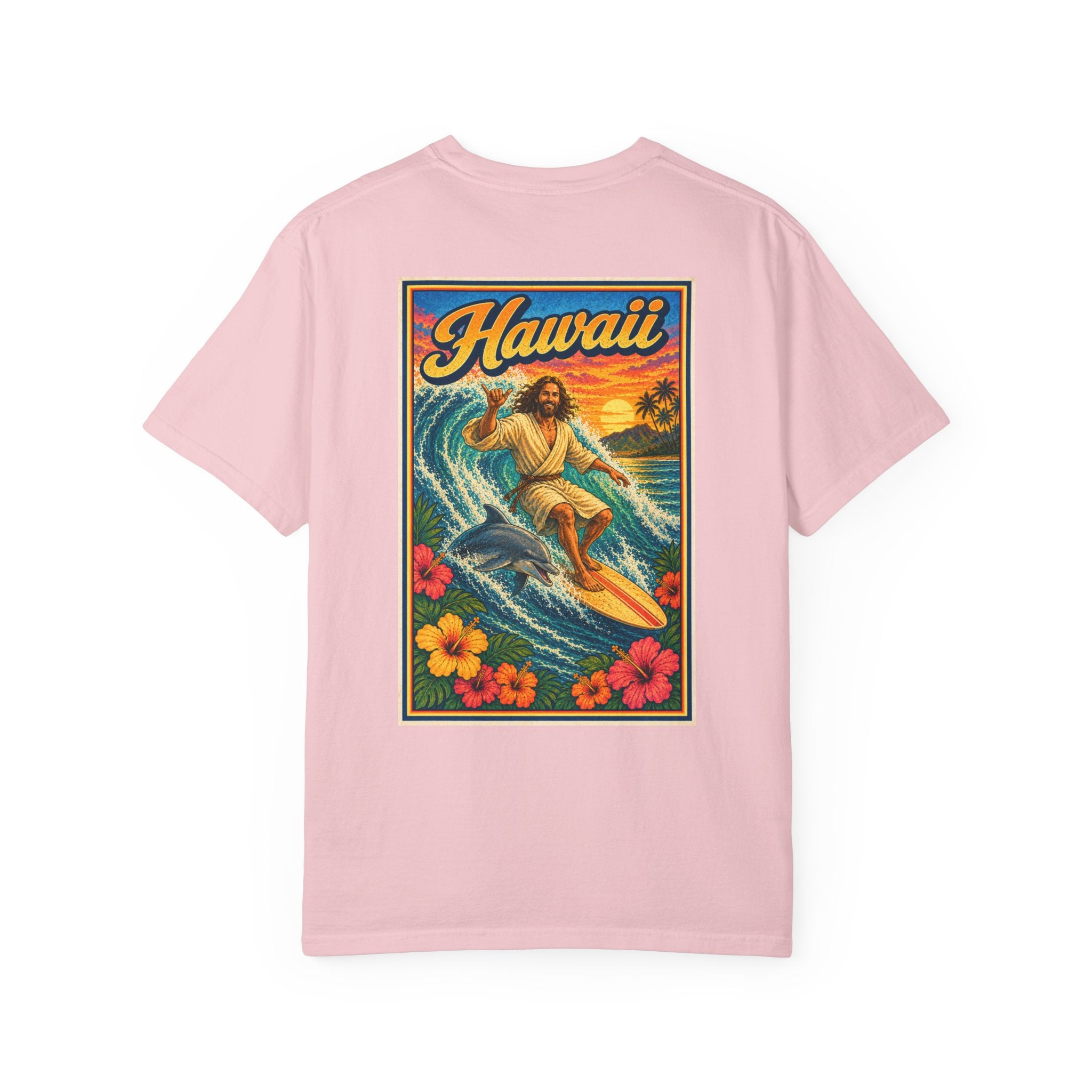Hawaii T-shirt - "He Walks on Waves" - Jesus Graphic Tee