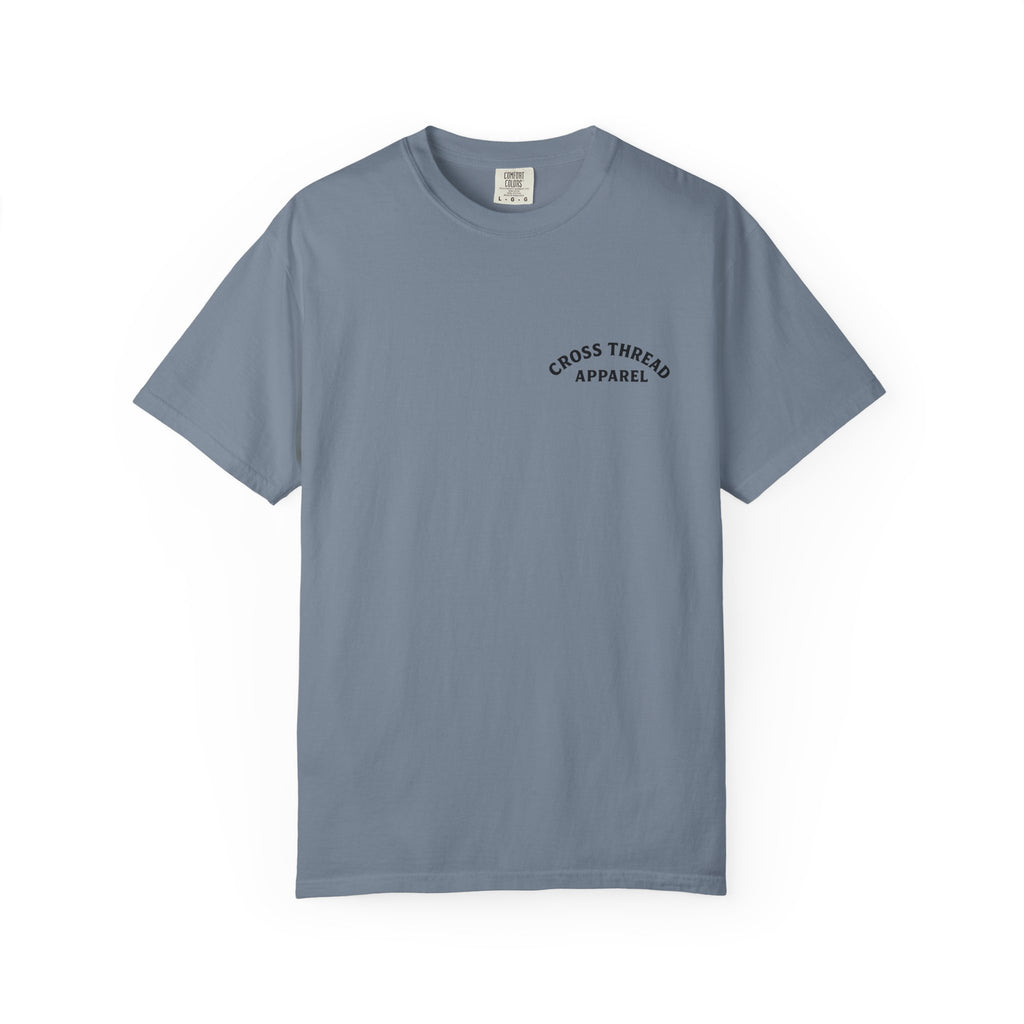 CrossFit T-Shirt — “Lift Heavy, Walk Holy” Jesus Gym Graphic Tee